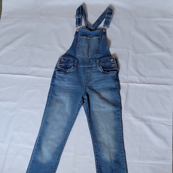 Levi's Classic Girls Blue Denim Overalls Size 12 - Picture 1 of 10